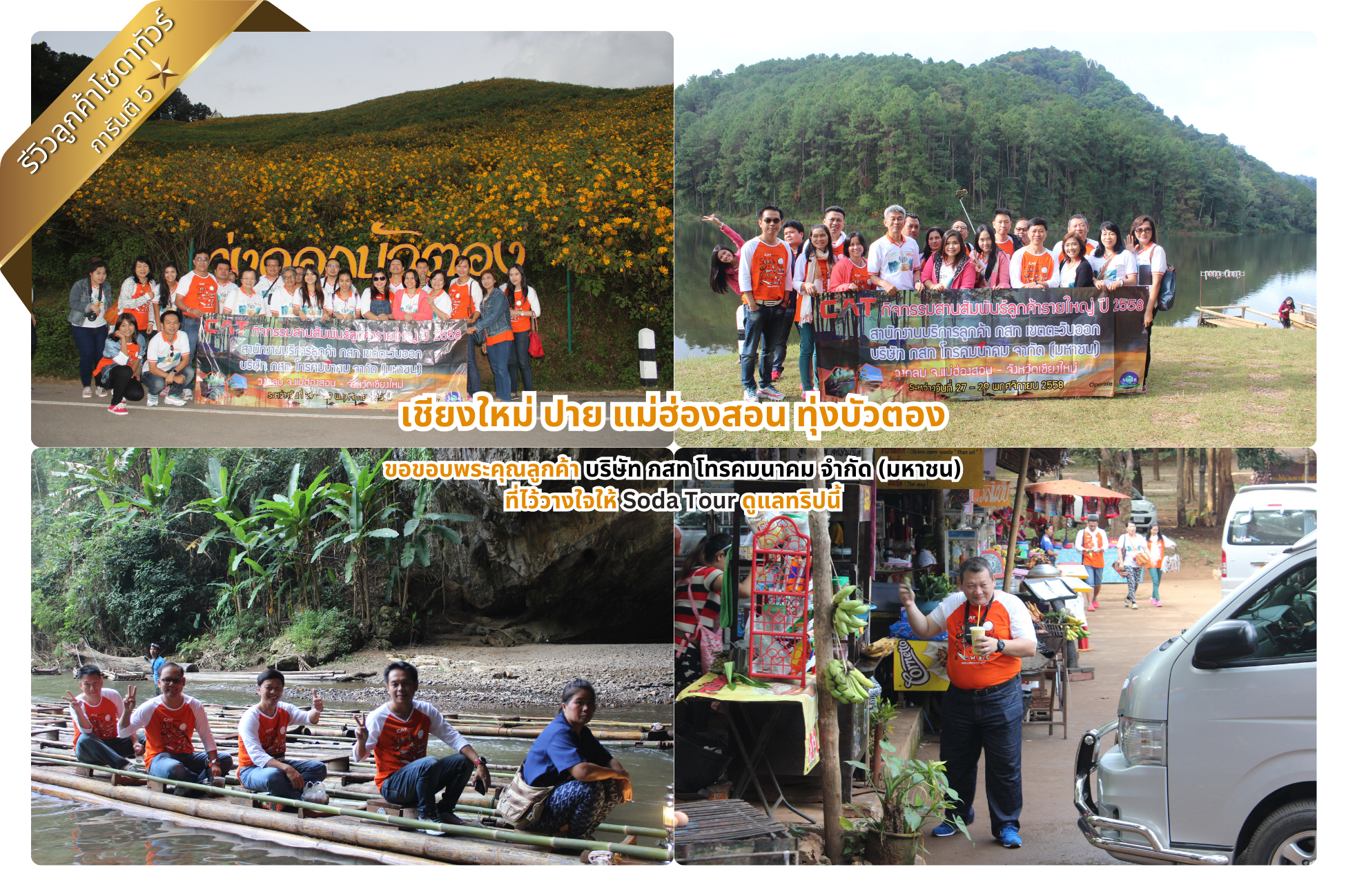 เชียงใหม่ ปาย แม่ฮ่องสอน ทุ่งบัวตอง บริษัท กสท โทรคมนาคม จำกัด (มหาชน)